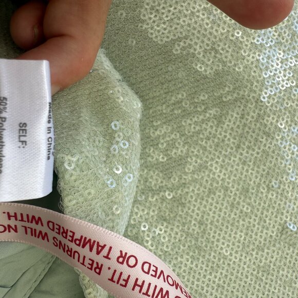 NWT Mint Sequin Cropped Wide Leg Pants - Picture 9 of 9